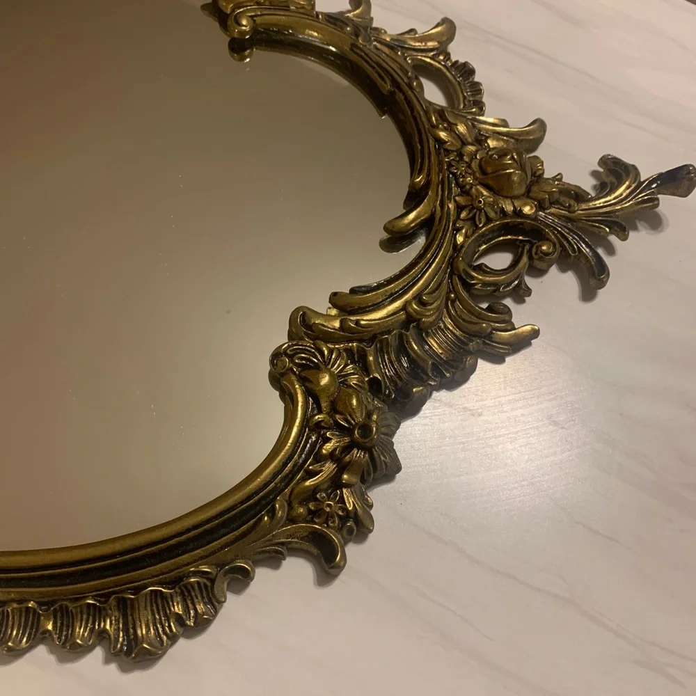 🔥💕WOW Very large vintage mirror in Victorian brass🔥RARE - Picture 3 of 16